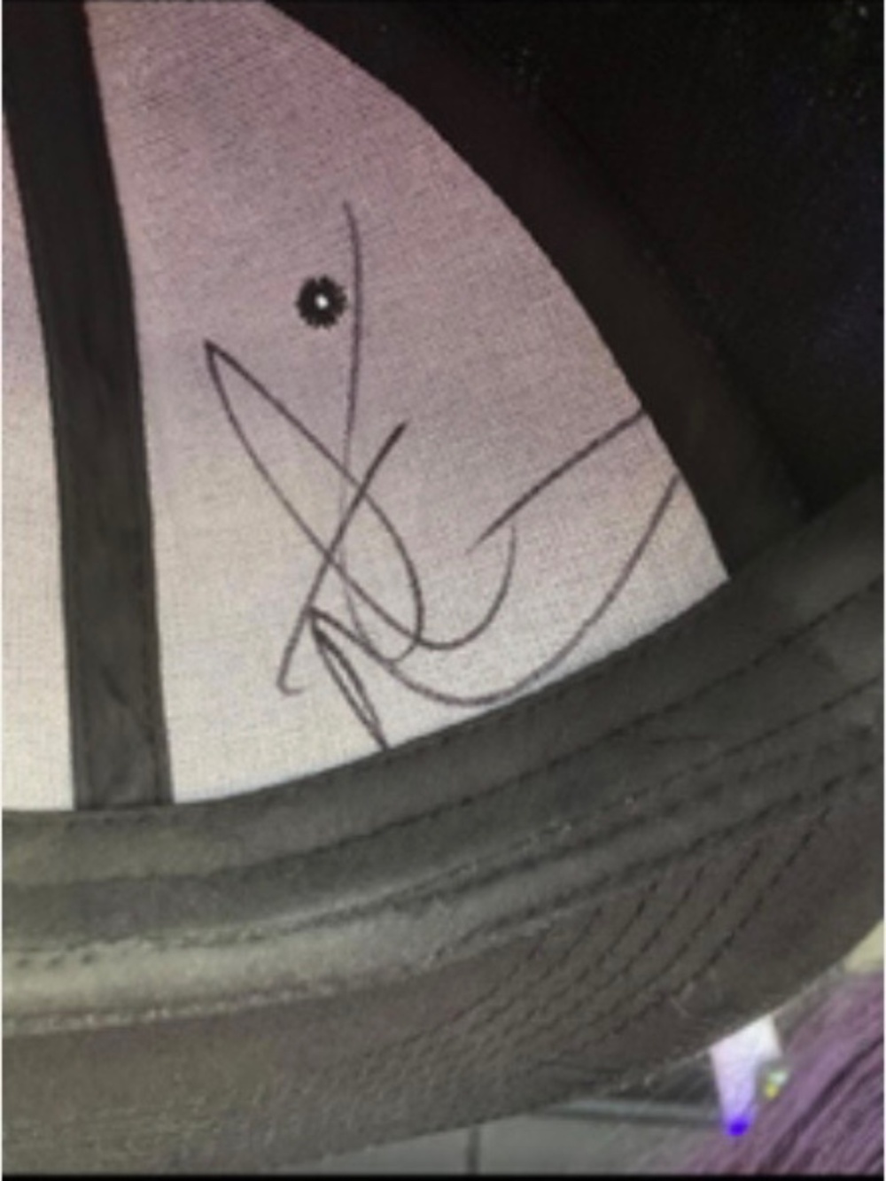 Black SnapBack that was signed by rapper Nelly